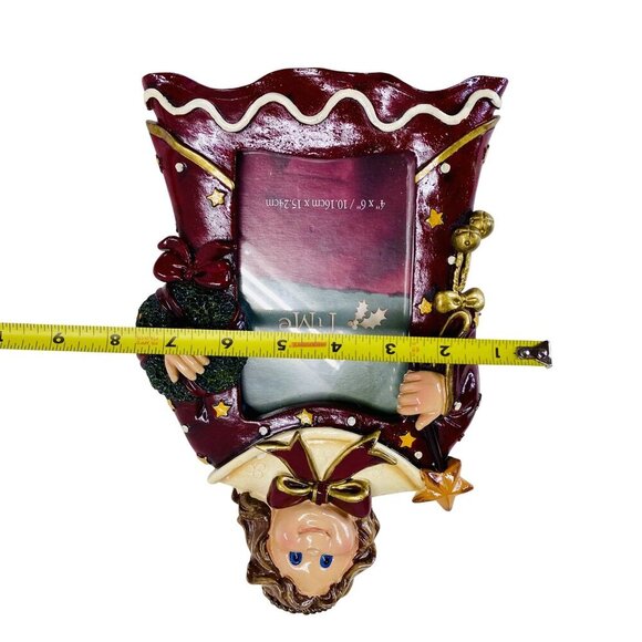 Holiday Time Angel Photo Frame Christmas Decor Resin Figurine - Picture 9 of 9